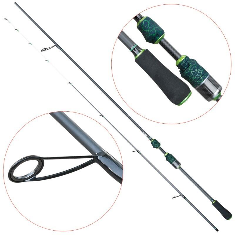 Lanseta clean/pastrav din carbon Echo X de 1.98 m, putere aruncare 0.5-6 g