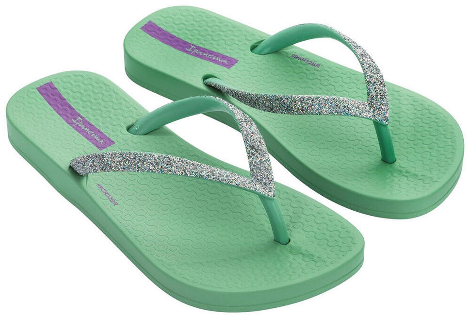 Ipanema Jr. Anatomic Lolita klapki dziecięce 32 zielone z brokatem