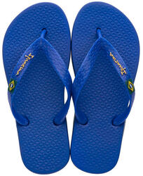 Ipanema Jr. Classic Brazil tongs enfants bleu/jaune, taille 31-32