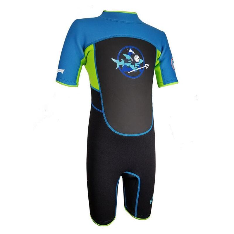 Aquasport 兒童中性3.5毫米游泳保暖膠衣 - 藍色