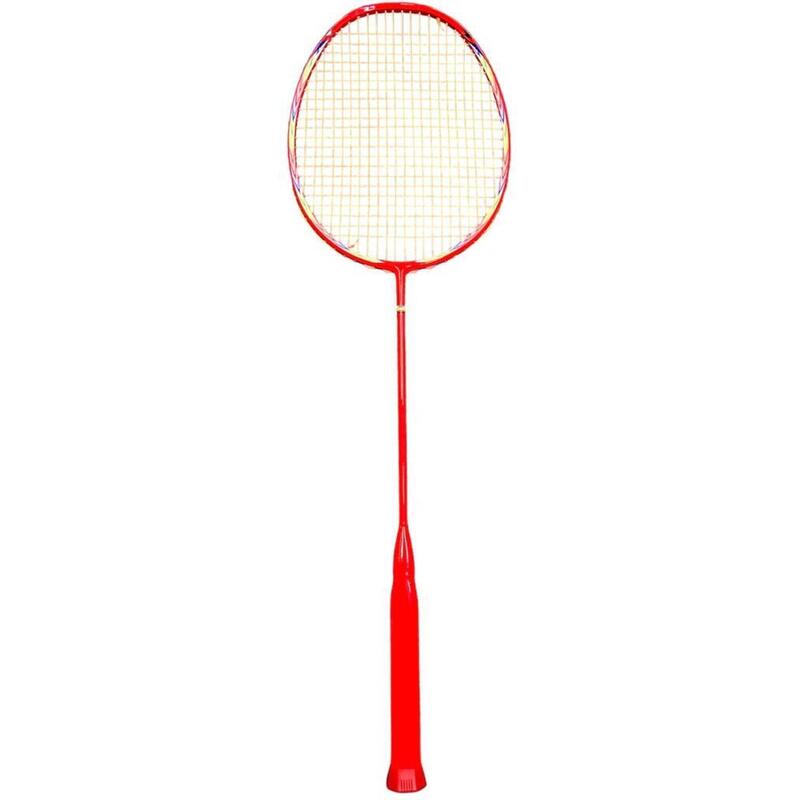 Unisex Carbon Fiber Badminton Racket - Red