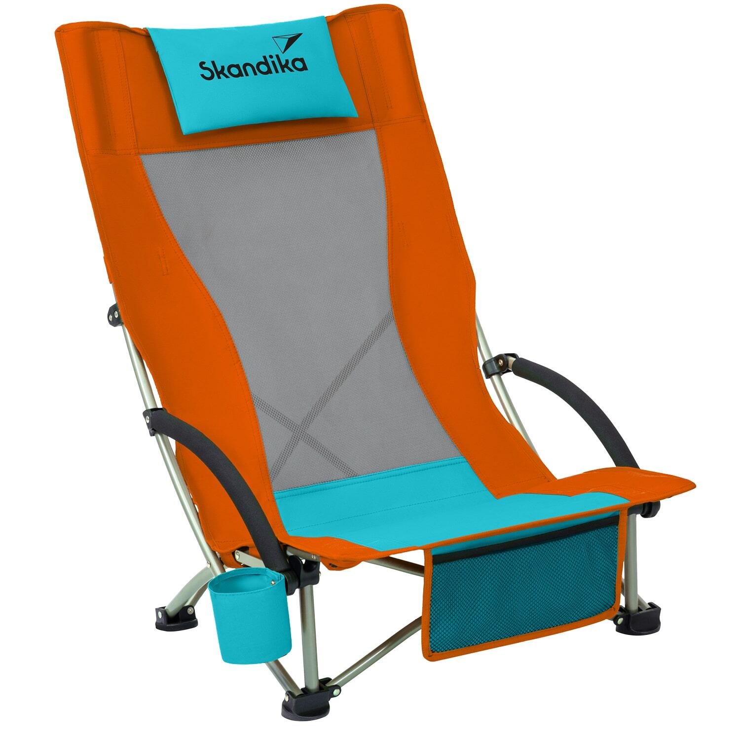 SKANDIKA Campingstoel Beach Klapstoel - Camping - Lichtgewicht - Opvouwbar - Max. 136 kg