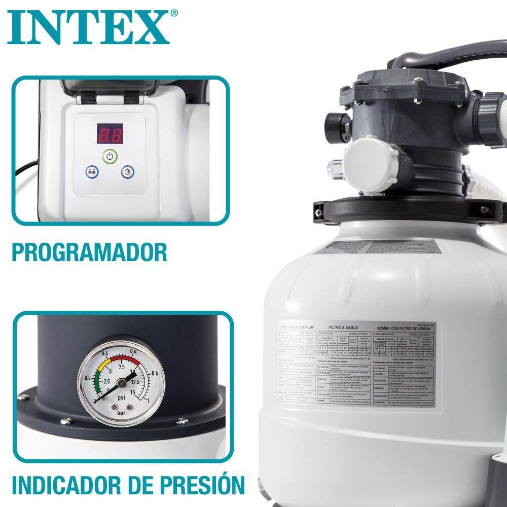 Intex 26648 - Pompa Filtro a Sabbia Krystal Clear, 10500 L/h 6/7