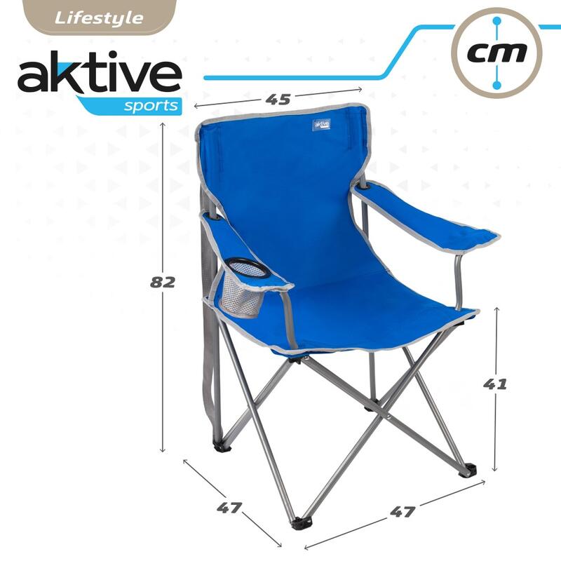 Chaise Pliante De Camping Avec Porte-Gobelet – Confort Et Solidité