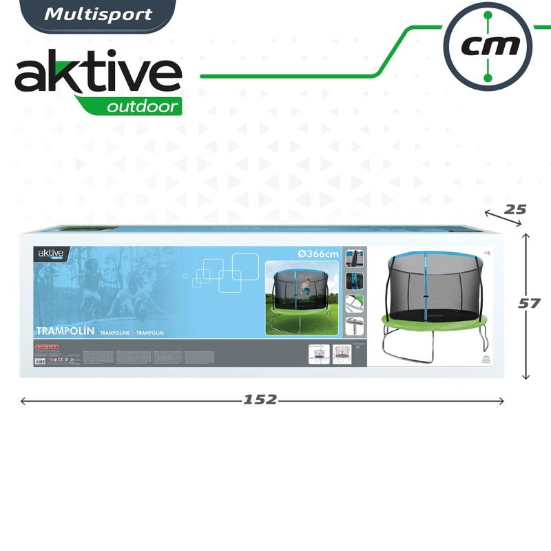 Trampolim para crianças 366 cm diâmetro Aktive Sports