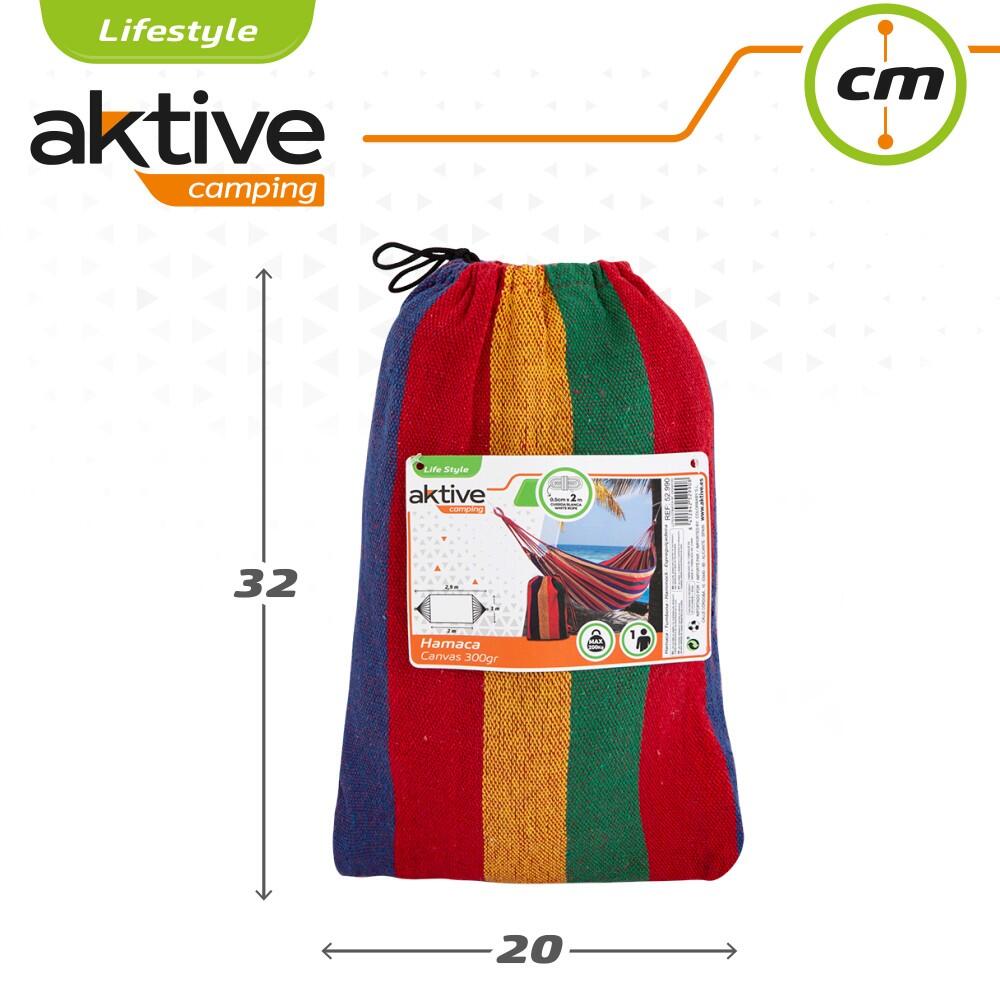 Cama de Rede para campismo em algodão Aktive 7/7