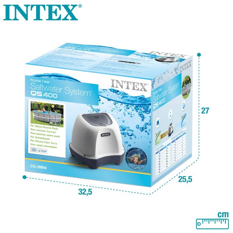 Intex 26664 - Generatore Salino di Cloro Krystal Clear, 1136-3785 L/h