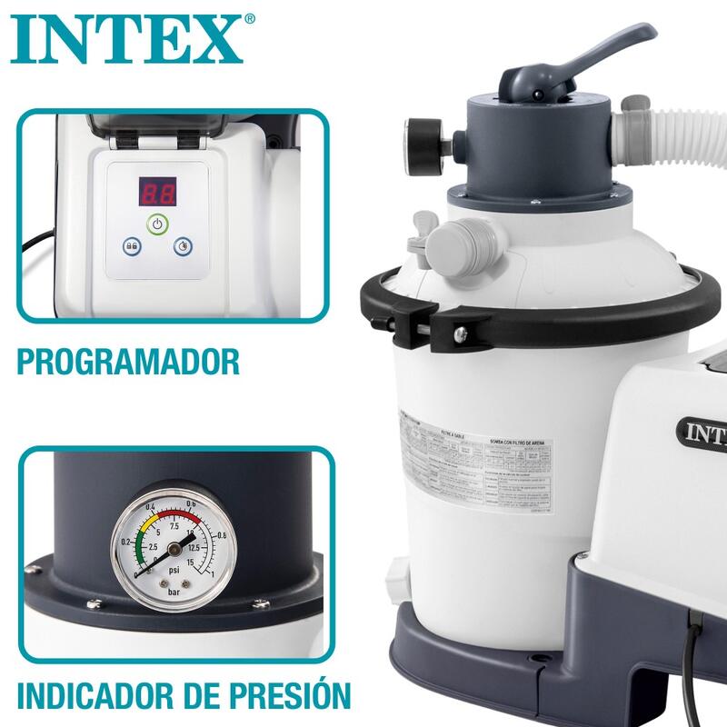 Intex 26644 - Pompa Filtro a Sabbia Krystal Clear, 5700 L/h