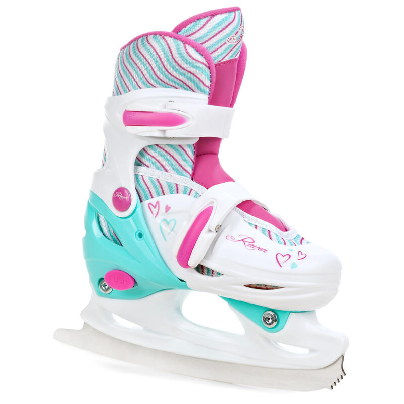 Patines Ajustables 2en1 Ruedas Luminosas LED Loret Blanco/Menta