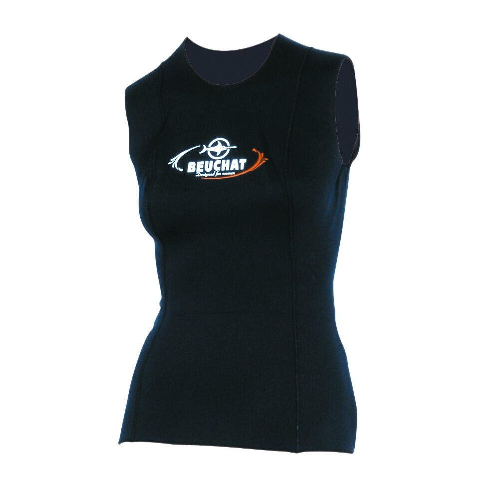 Beuchat - Gilet Néoprène 2,5mm De Plongée Femme - Sous Combinaison - Noir - 38 S - Decathlon