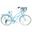 Bicicleta dama Cruiser  Davi® Bianca, Alu, 7 viteze 28", 160-185 cm , Albastru