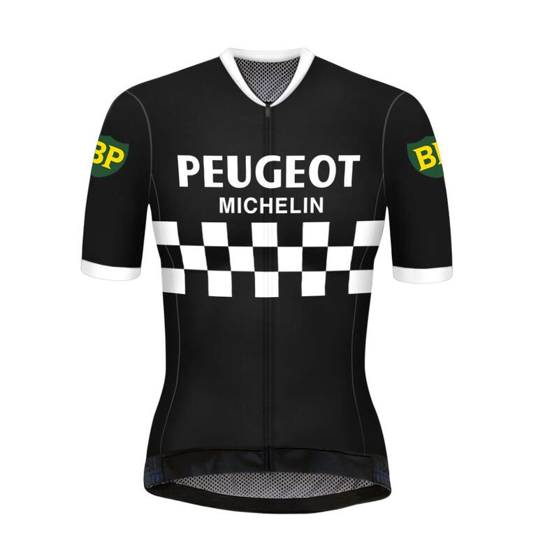 Maillot Cyclisme Vintage Femmes Peugeot - REDTED - Noir