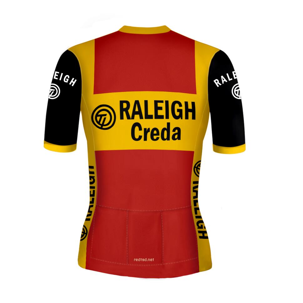 Koszulka kolarska retro damska TI-Raleigh - REDTED thumbnail