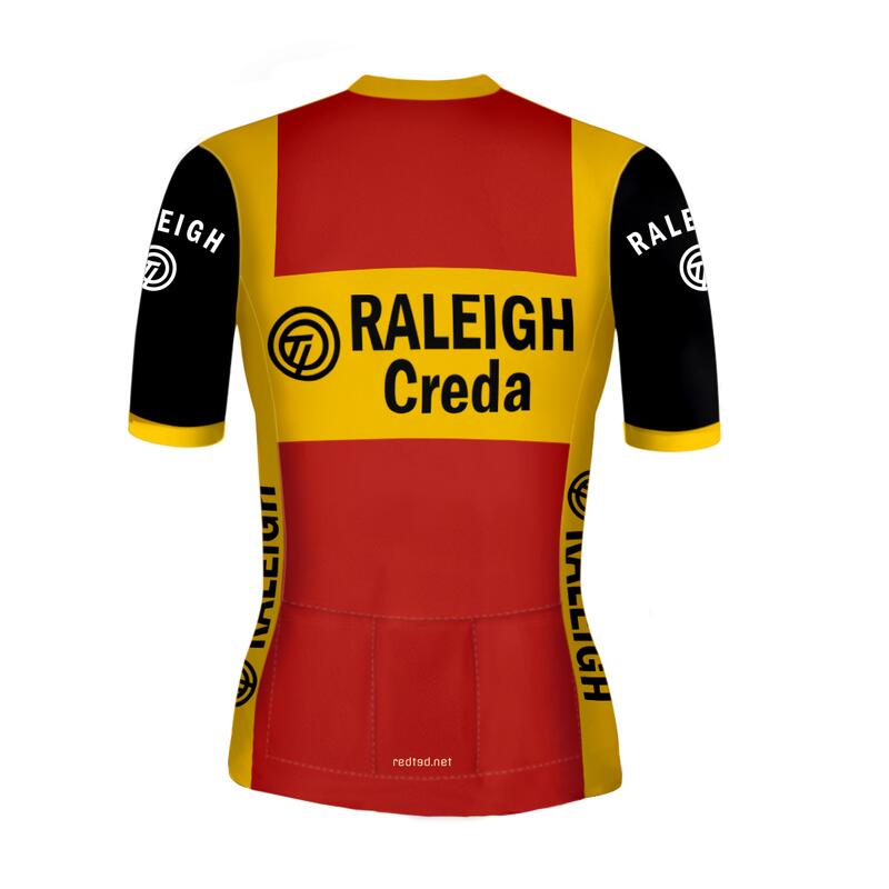 Retro női kerékpáros mez TI-Raleigh - REDTED