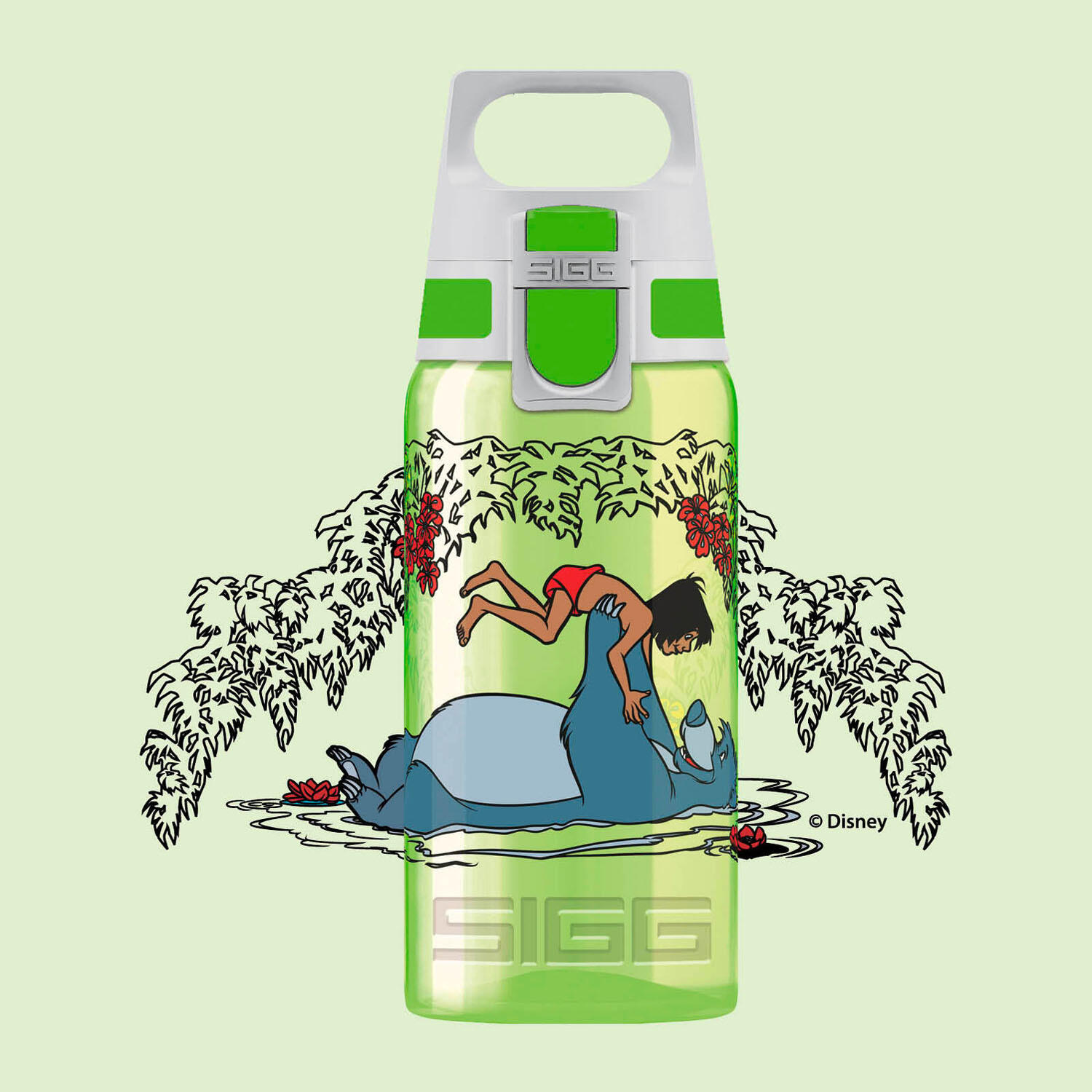 Gourde enfant 0,5L SIGG VIVA ONE Junglebook 100% made in Allemagne 2/2
