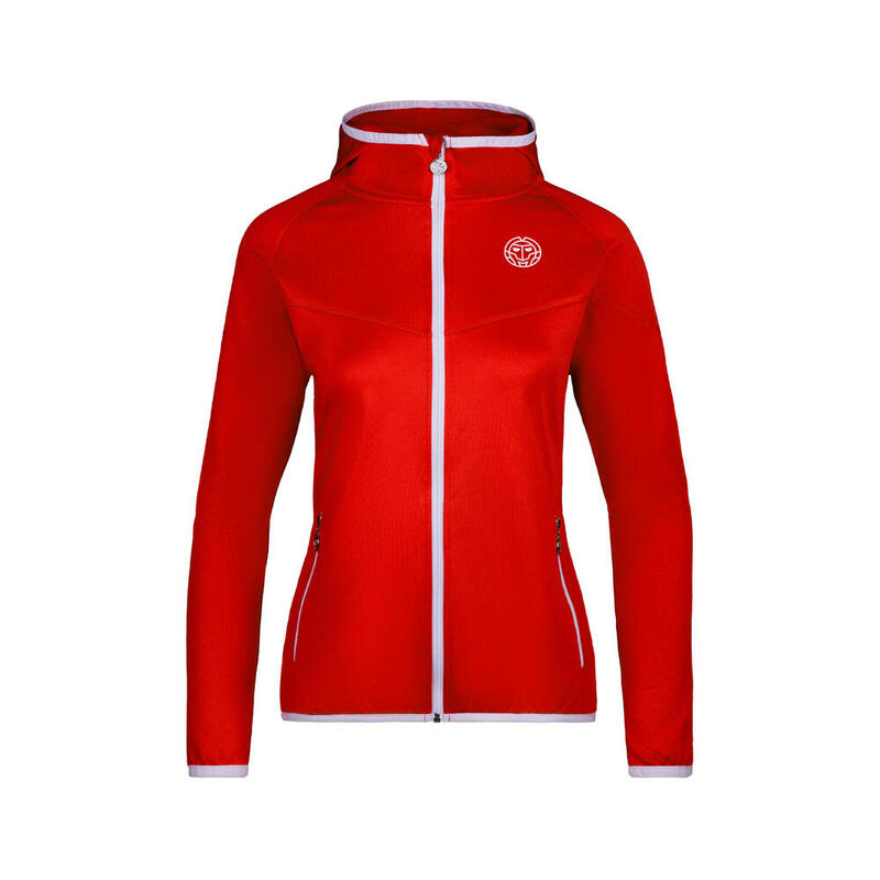 Inga Tech Jacket - dark red/ white