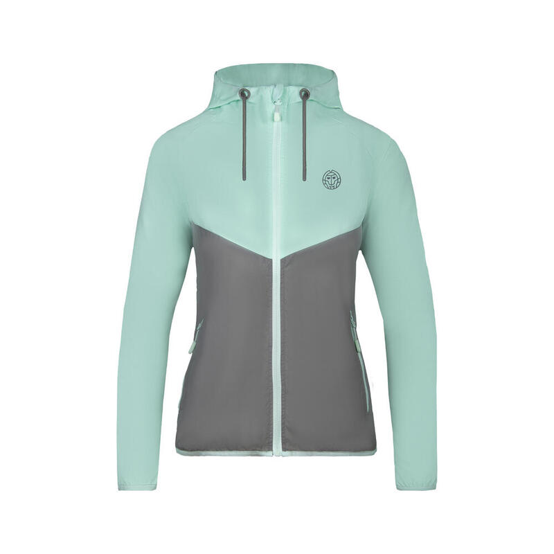 Zohra Tech Windbreaker - mint/ grey