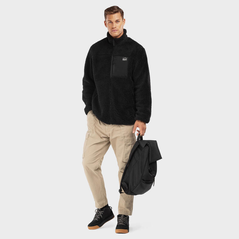 Heren Lifestyle sherpa jas Blackcomb SIROKO Zwart