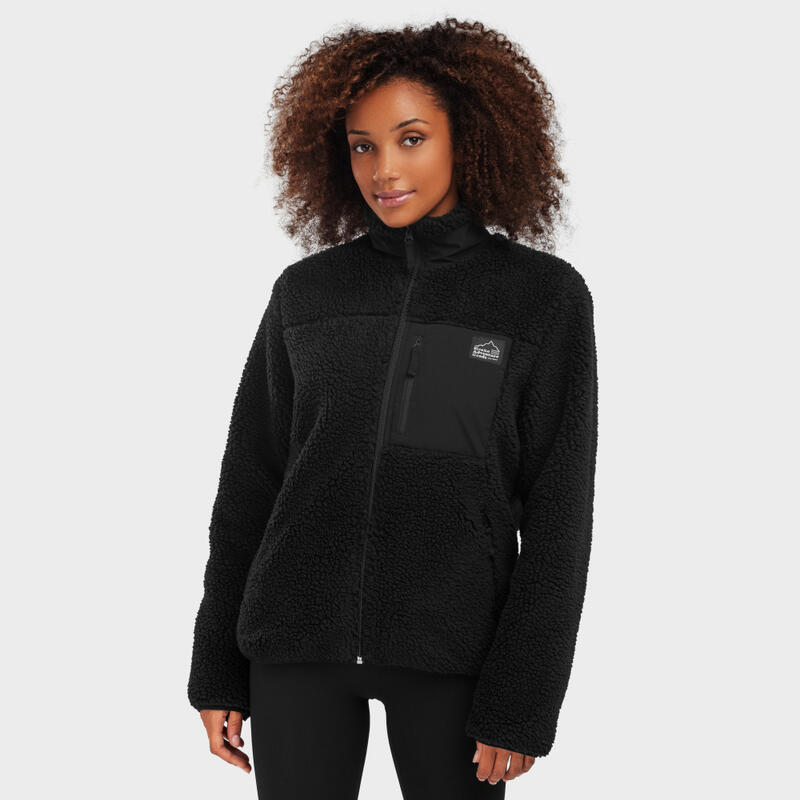 Veste sherpa femme Lifestyle Blackcomb-W Noir