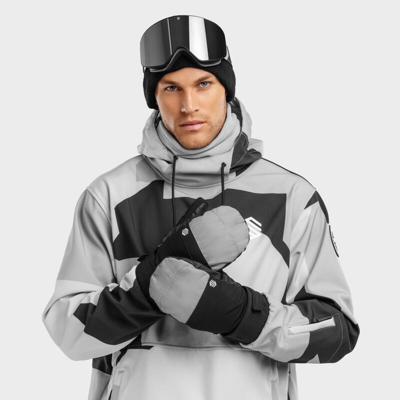 Wanten Wintersport SIROKO Pitztal Gray Zwart Heren en Dames