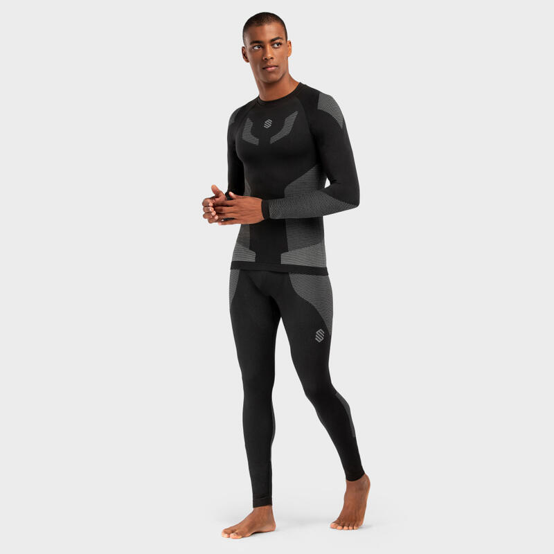 Sous-maillot de compression homme Sports d'hiver Snow Dune Noir