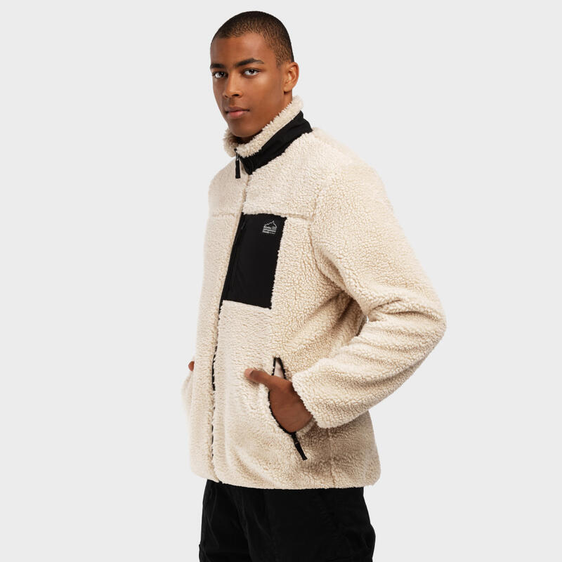 Herren Lifestyle sherpajacke für Levi SIROKO Beige