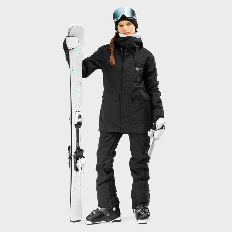 Casaco premium Desportos de inverno SIROKO ULTIMATE Pro Gstaad Preto Mulher