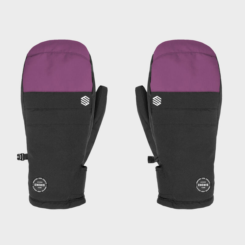 Fäustlinge Wintersport SIROKO Pitztal Grape Schwarz Herren und Damen