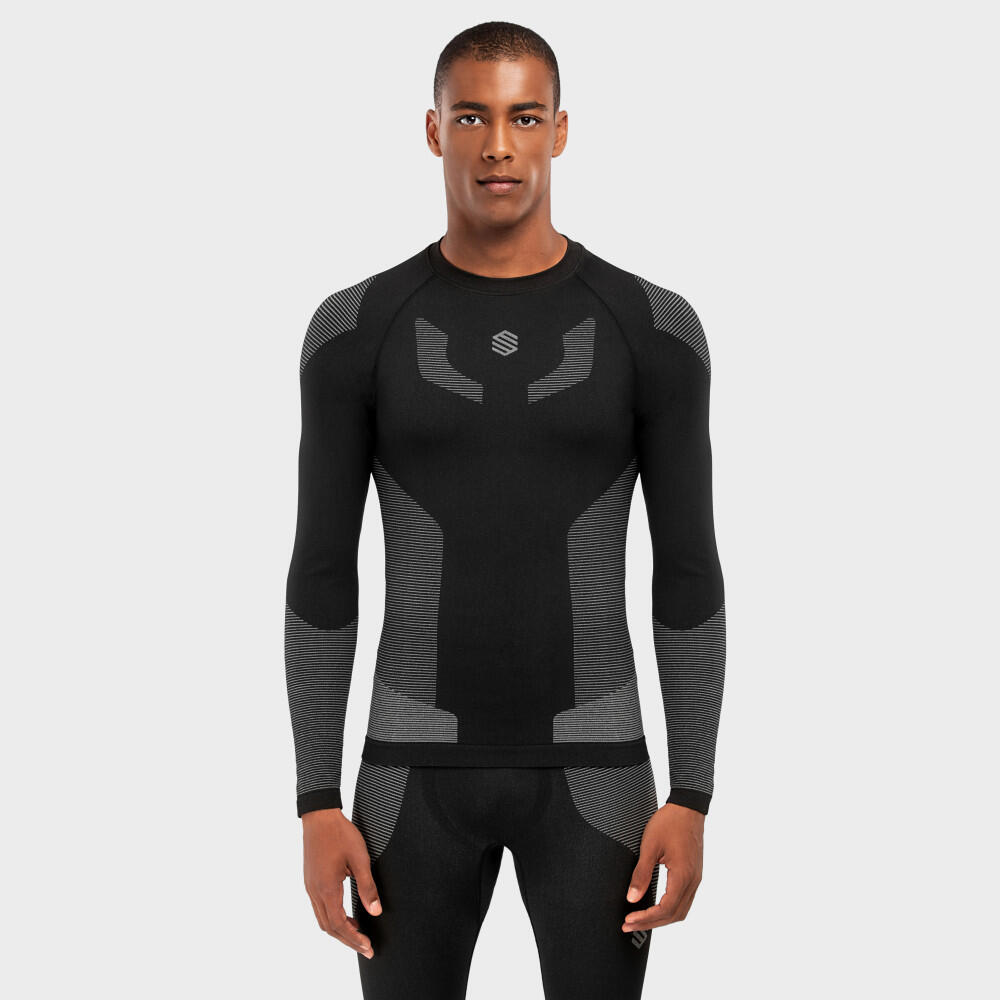 Sous maillot de compression homme Sports d hiver Snow Dune Noir