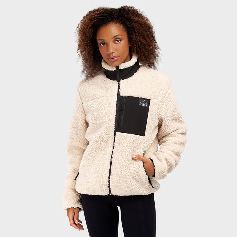 Casaco de sherpa para mulher Lifestyle Levi-W SIROKO Beige