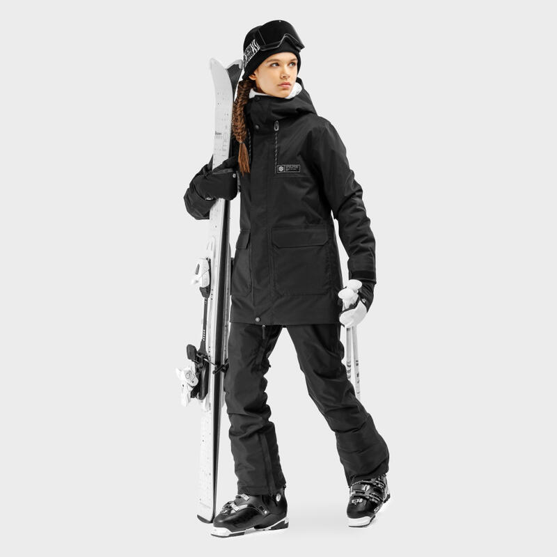 Spodnie premium Sporty zimowe SIROKO ULTIMATE Pro Sils Czarny Kobieta