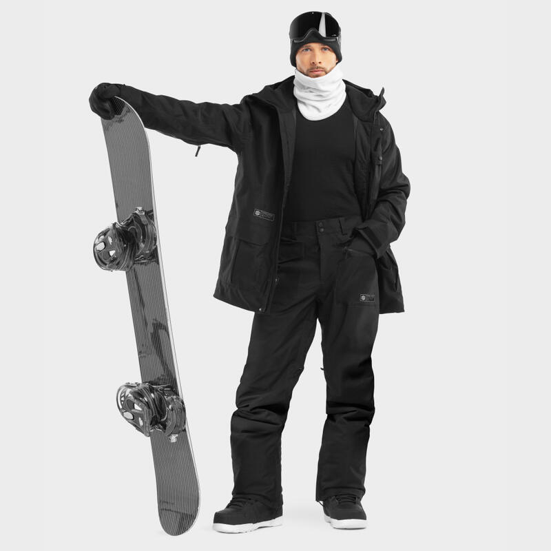 Pantalón premium esquí y nieve SIROKO ULTIMATE Pro Nordic Negro Hombre