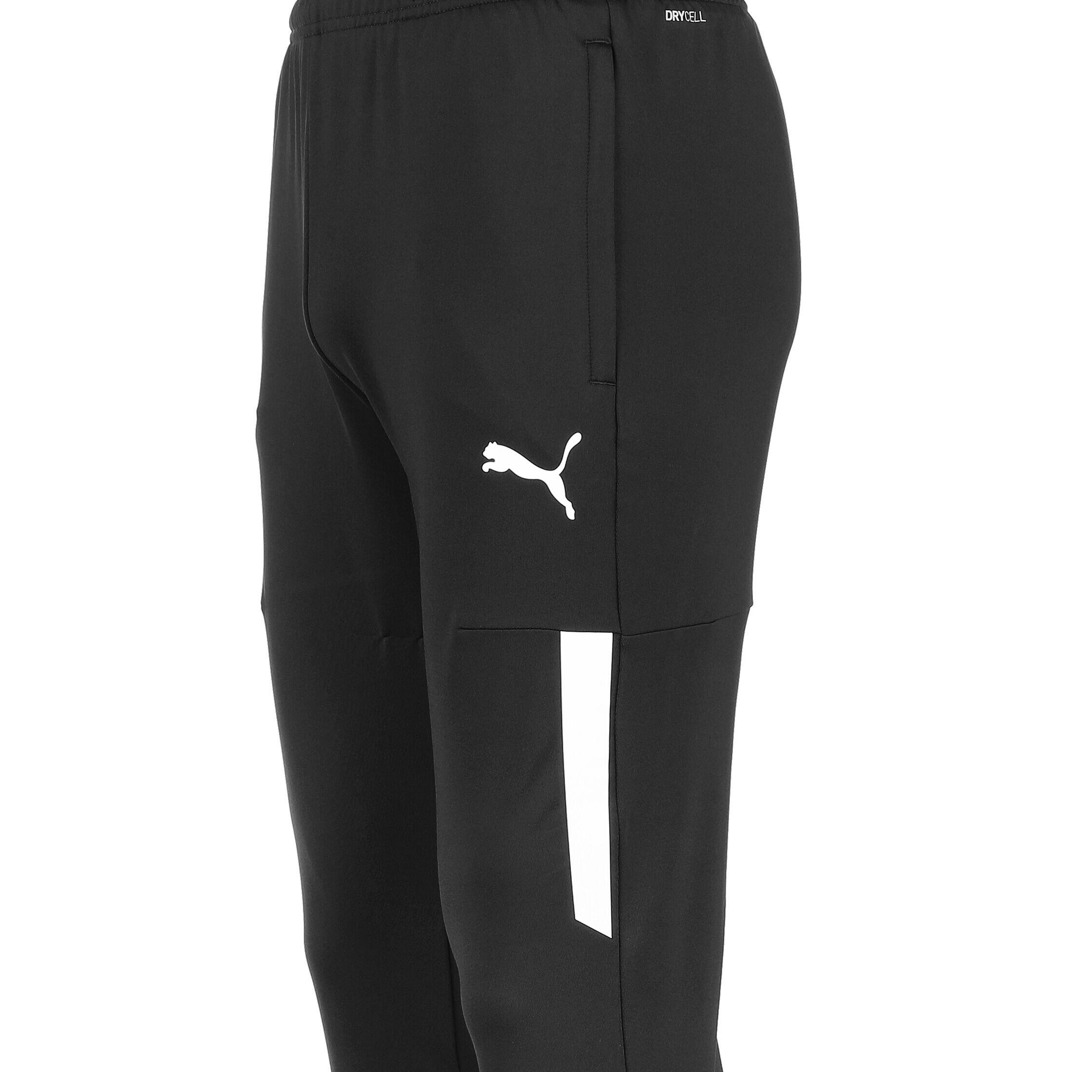 Pánské fotbalové tréninkové kalhoty teamLIGA Pro PUMA Black White 3/6