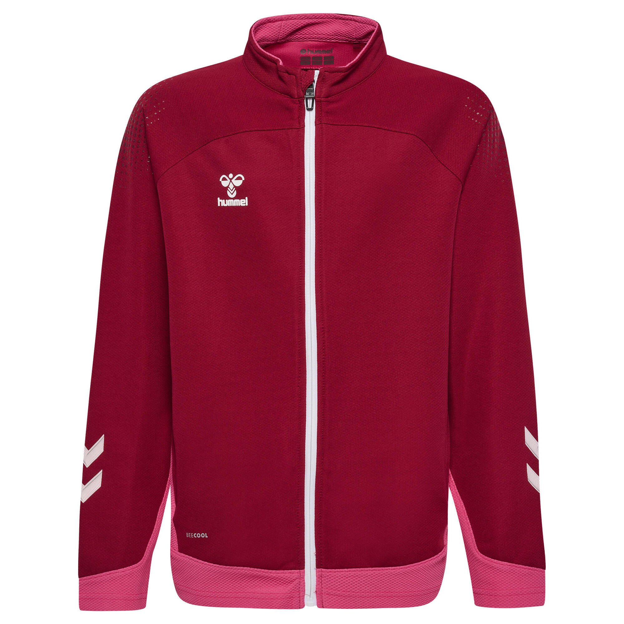 Hummel - Fermeture Éclair Zip Combinaison Hmllead Enfant Hummel - Coupe Vent - Bordeaux|marron|rouge - 14 À 16 Ans - Decathlon