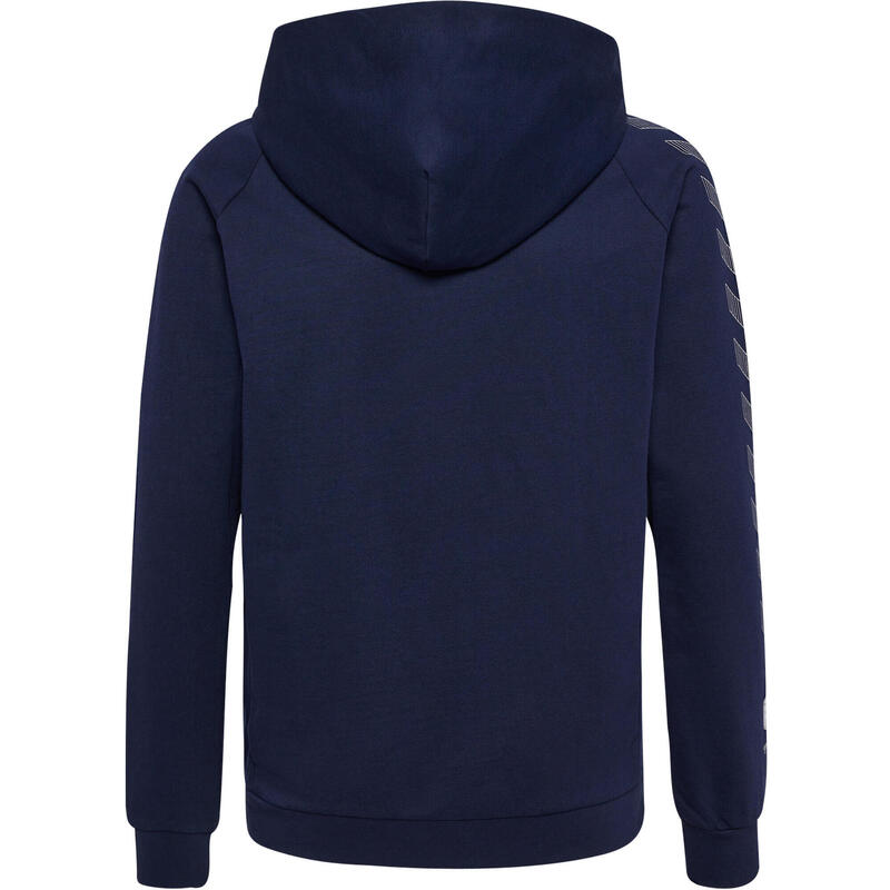 Sweatshirt à capuche zippé coton enfant Hummel Move Grid