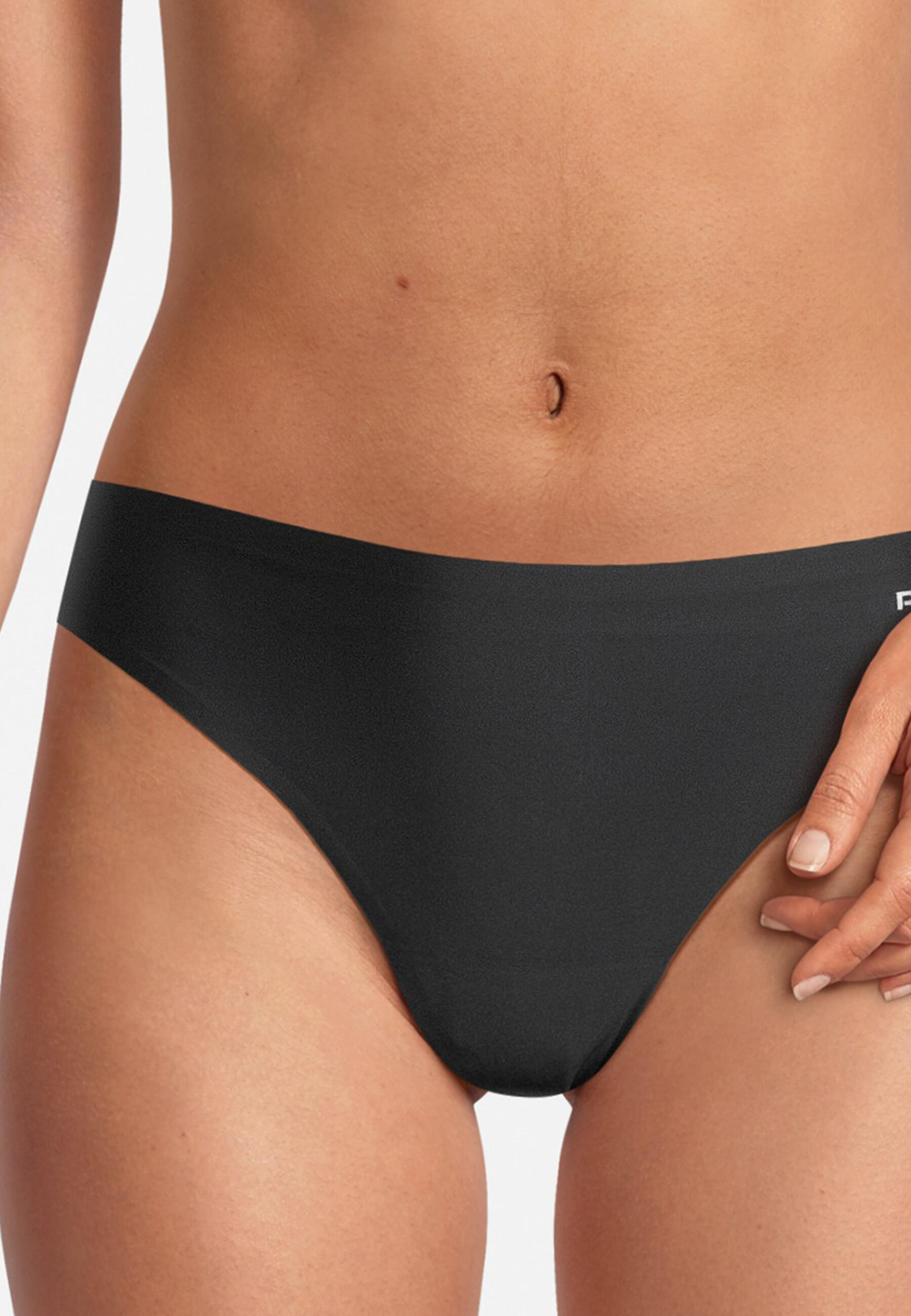 Womens Reebok Rae Bonded Thongs Black/White/Grey 4/7