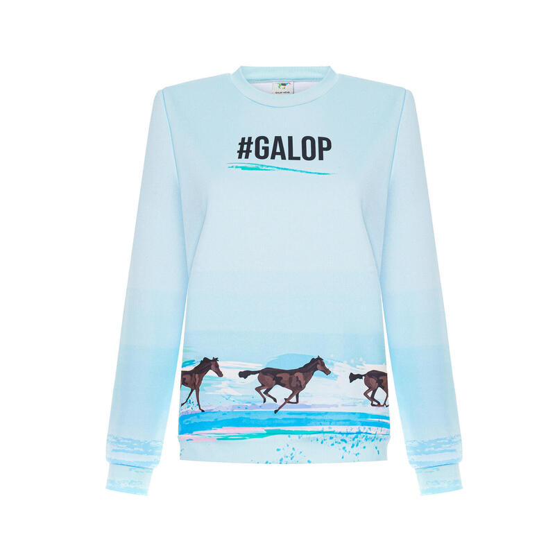 Woof Wear Chemise D';équitation De Performance pour Femmes - Océan