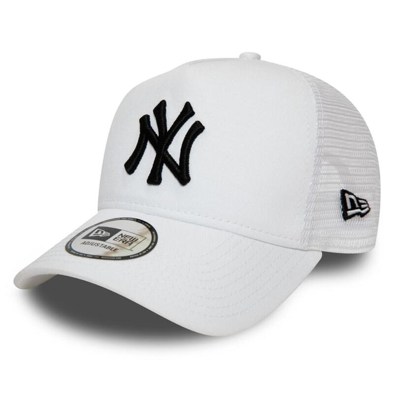 Férfi baseball sapka, New Era Essential New York Yankees MLB Trucker Cap, fehér