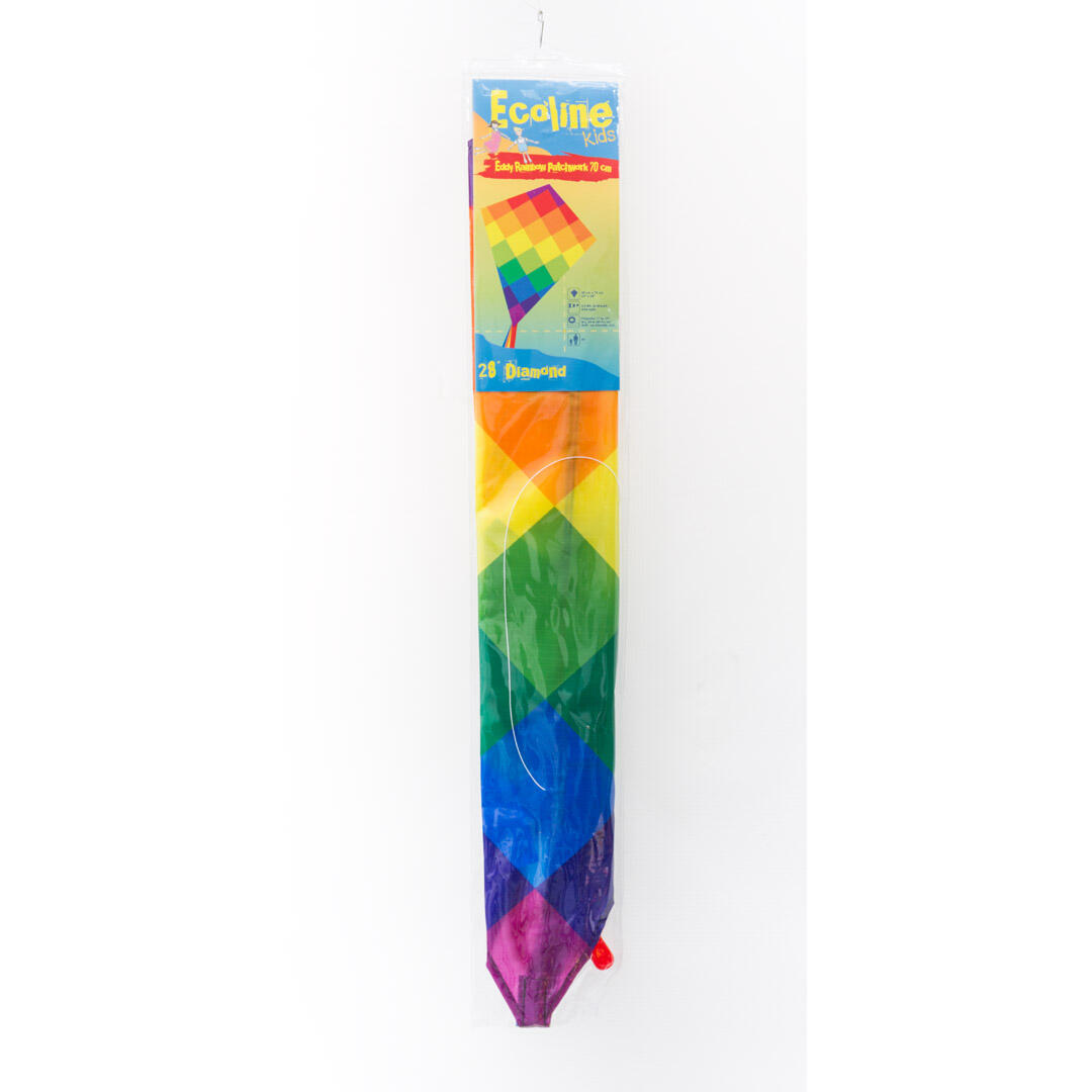 HQ Flugdrache Kinder Eddy Rainbow Patchwork 70cm 2/3