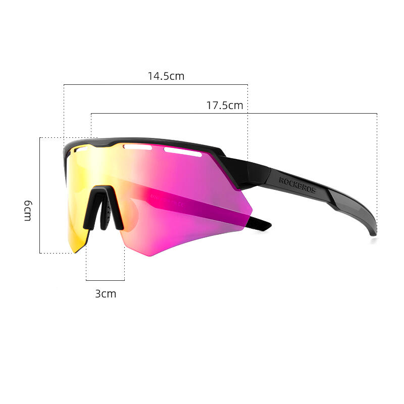 Okulary rowerowe z 4 wymiennymi szkłami Rockbros RB600 6/7