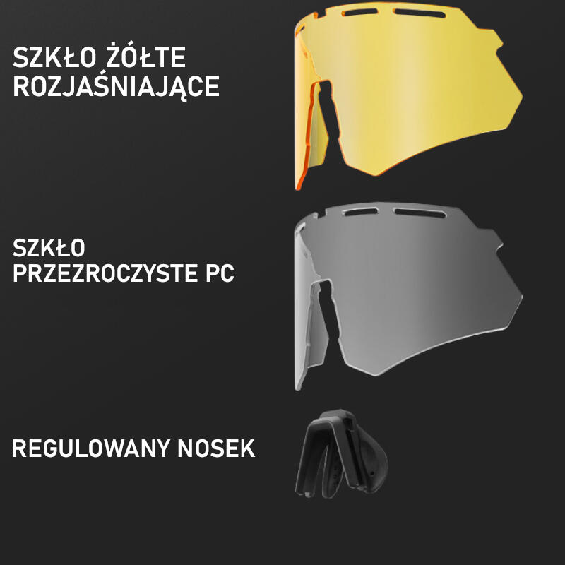 Okulary rowerowe z 4 wymiennymi szkłami Rockbros RB600