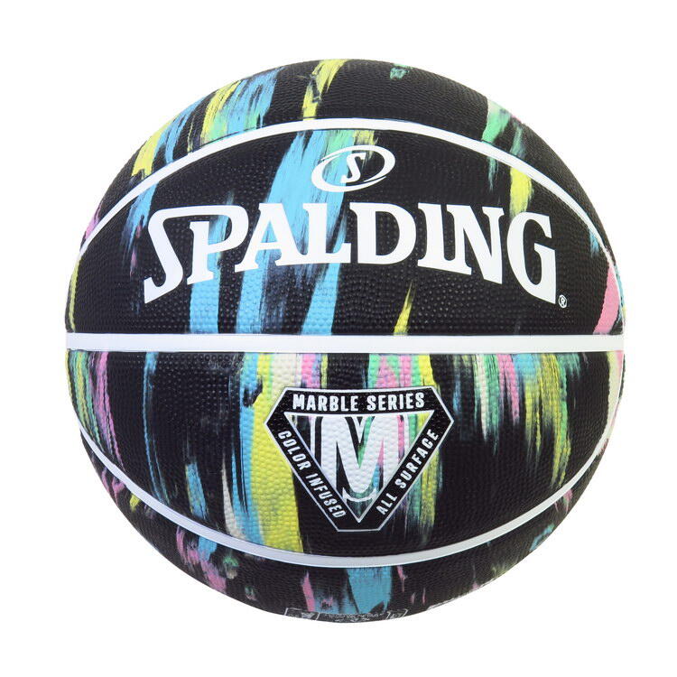 Marbles Black Pastel Adult Rubber Basketball - Black