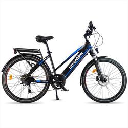 Vélo Électrique Urbanbiker  VTC Viena Bleu, Roues 26",960Wh (48v 20Ah)
