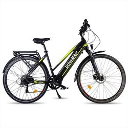 Vélo Électrique Urbanbiker  VTC Viena jaune, Roues 28",960Wh (48V 20Ah)