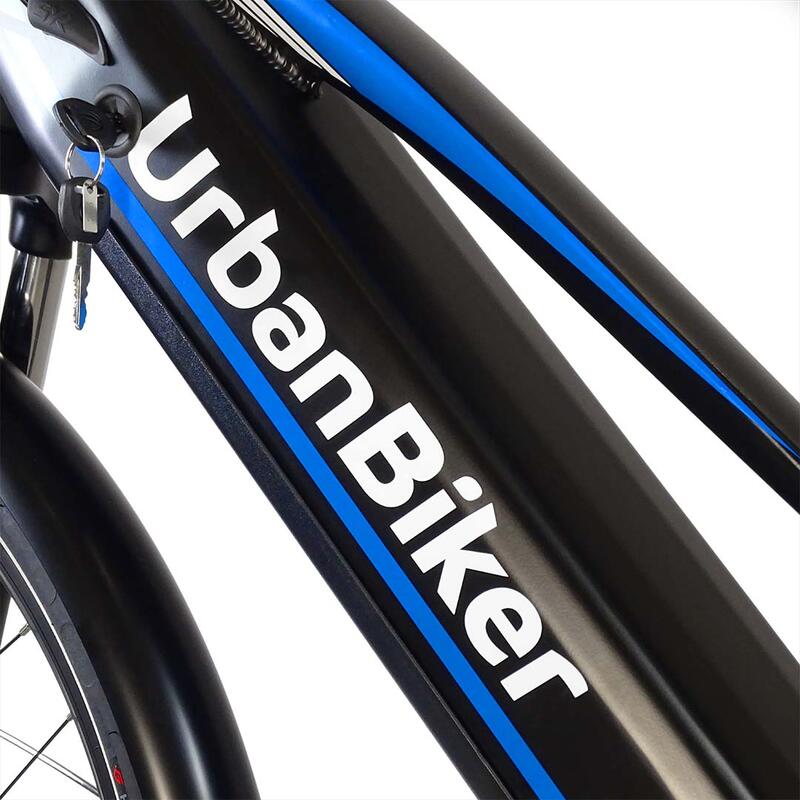 Urbanbiker Viena 23 Trekking E-Bike blau, 26”, 960 Wh, (48v 20Ah)