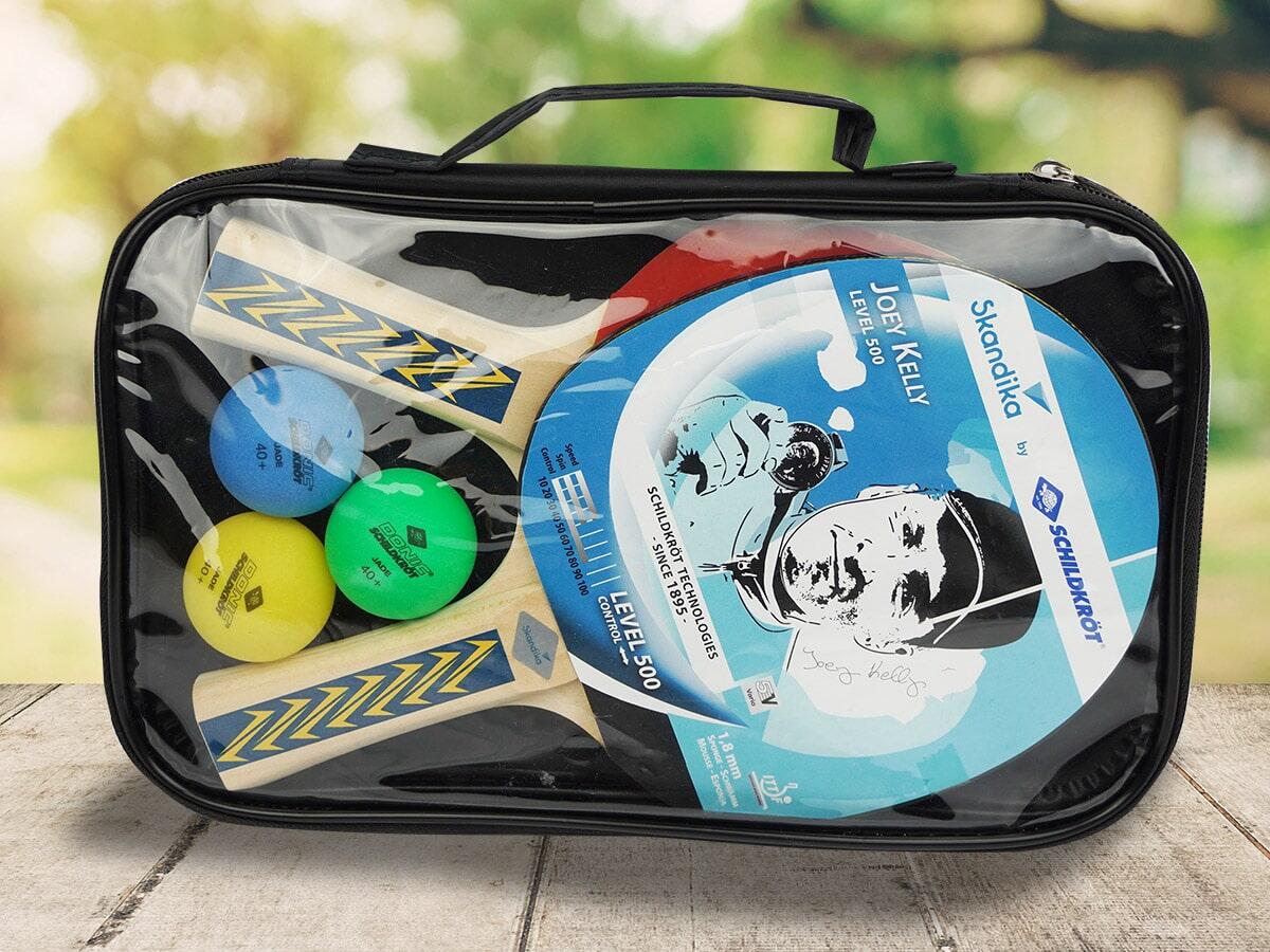 Donic-Schildkröt Tischtennisschläger Set mit 3 Bällen 7/8