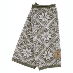 Chauffe-mains en laine tricotée Freya Lichen Green 21 - Taille unique - Vert