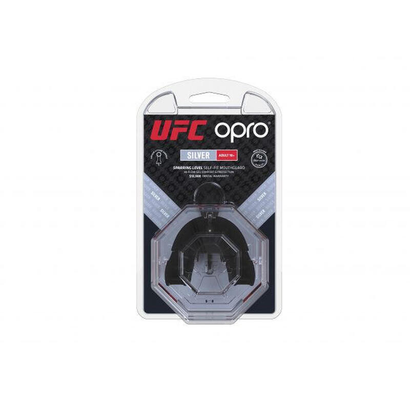 OPRO "UFC" Zahnschutz Silver - Red/Black