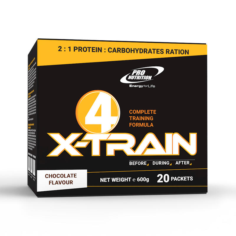 PROTEINE 4 X-Train Ciocolată 20 plicuri x 30 g