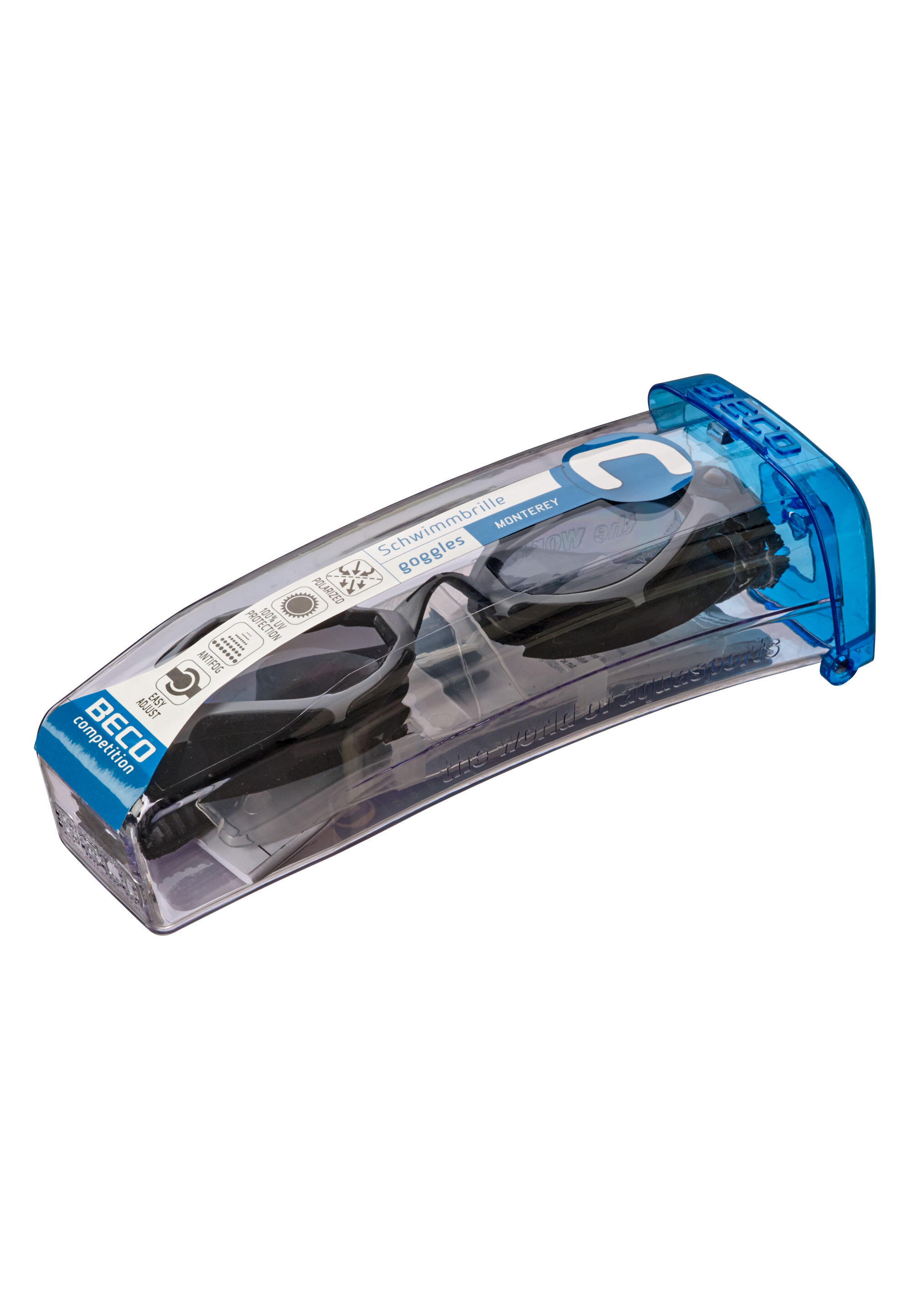 Beco Monterey Swimming Goggles | Grey/black 3/5